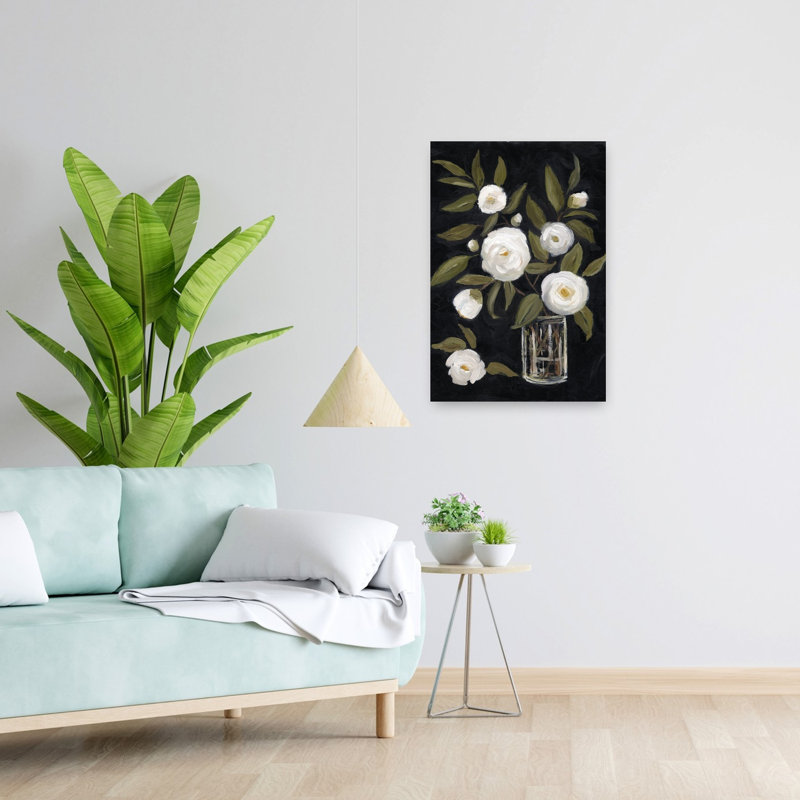 Art floral contemporain, H 24 po x l 16 po