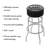 Swivel Upholstered Counter Stool with Metal Frame