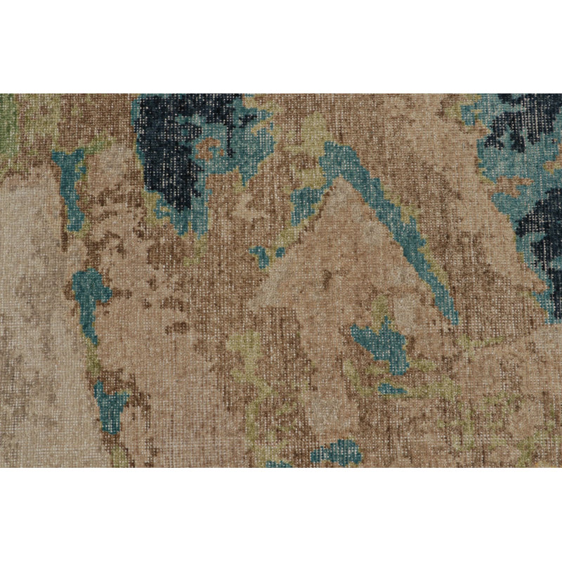 Distressed Homage Abstract Area Rug, Rectangle 6' x 9'