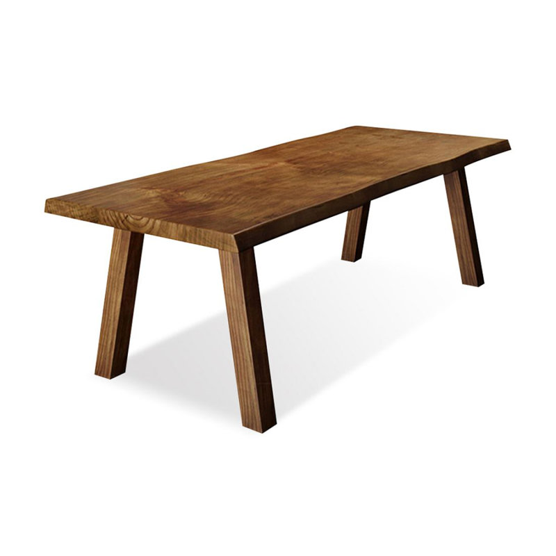 Table de salle à manger de style américain en bois massif rectangulaire, H 29,53 po x L 70,87 po x l 31,5 po