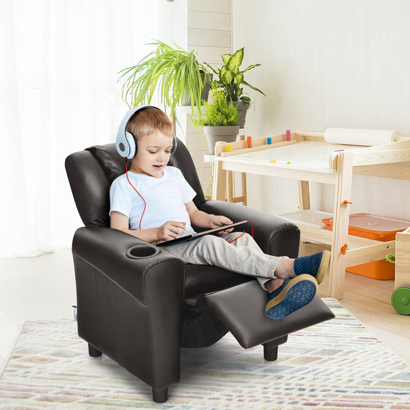 Fauteuil inclinable pour enfants Kinchen, Brun