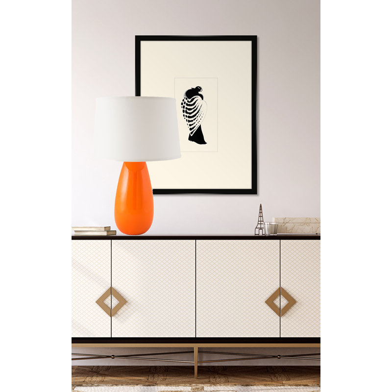 Lampe de table 26,5 po Fansler, Orange nectar brillant