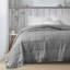 Surdimensionnée en duvet synthétique avec garniture en satin gris anthracite double / grand-119424622-119424618