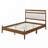 Transitional Design Platform Bed with  Wood Frame-1294209397