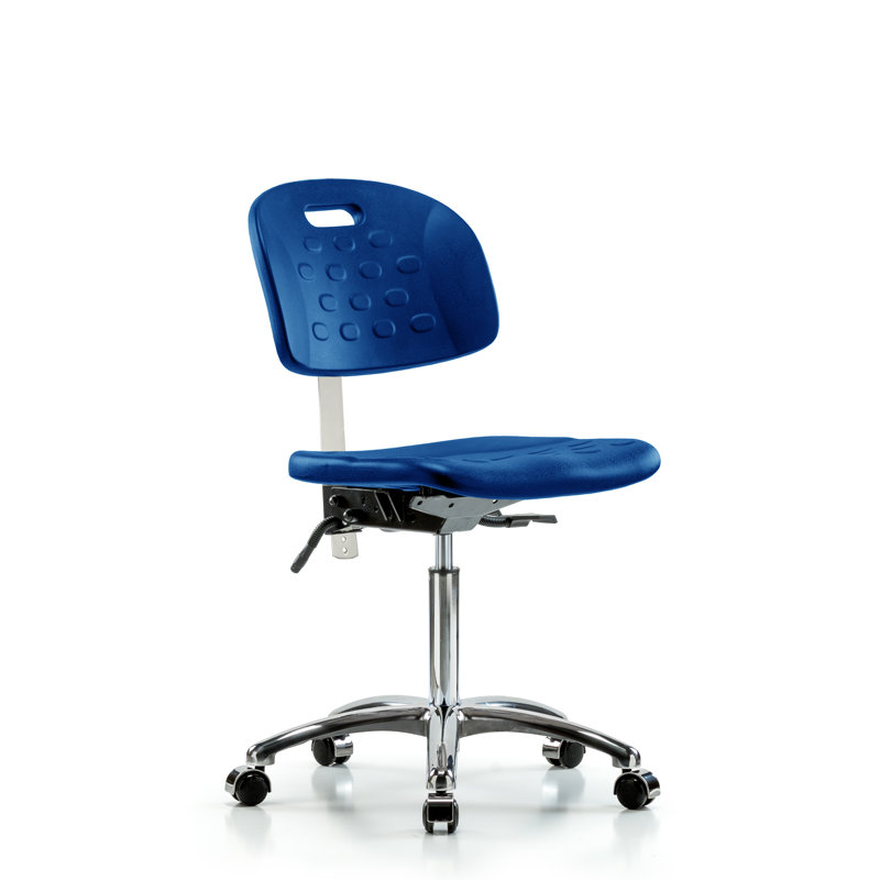 Chaise de salle blanche en polyuréthane Newport, Roulettes