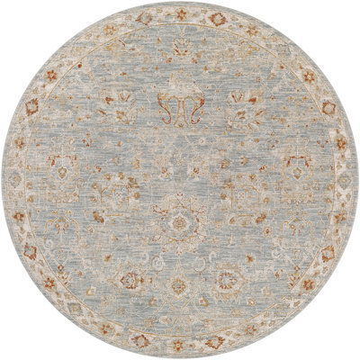 Conlan Oriental Light Beige/Brick Red/Light Gray Area Rug