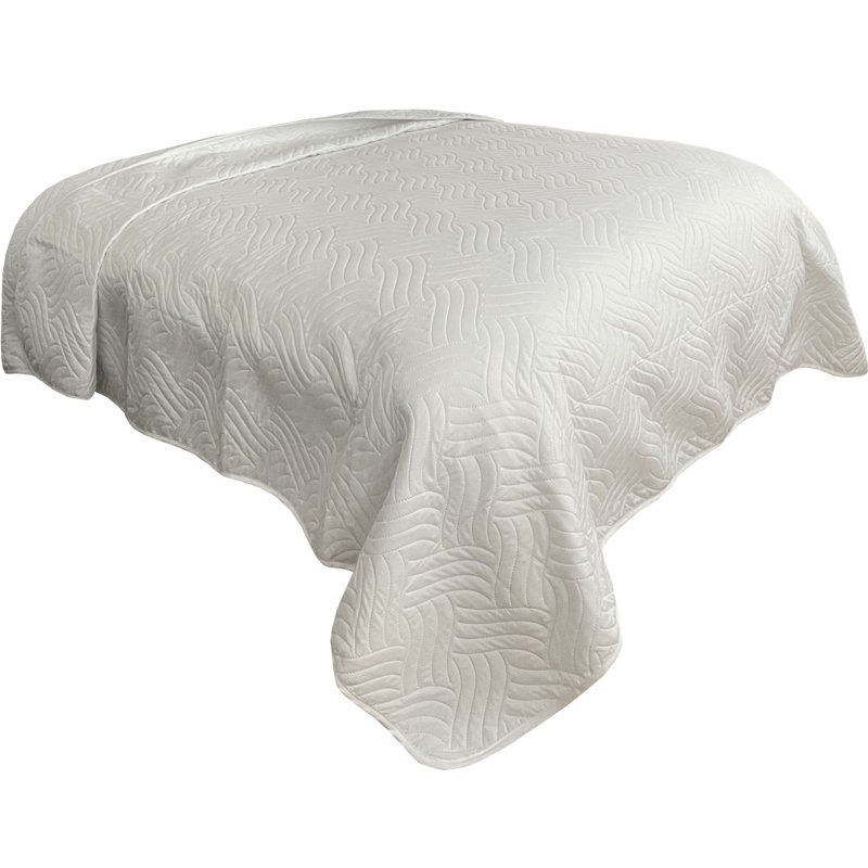 Ermine quilted bedspread, 140 x 210 cm Bedspread, White