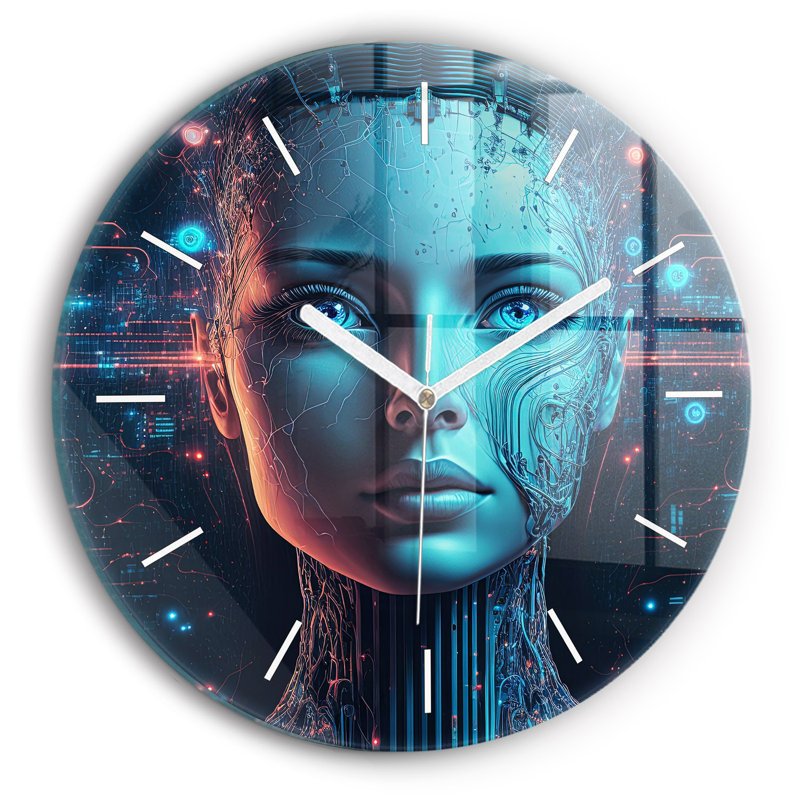 Glass Wall Clock