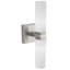 Applique murale encastrée en nickel mat à 2 lumières à intensité variable Backadine