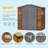 8*8FT Iron-Wood Combination Tool Shed – A Perfect Blend Of Nature And Functionality-111042640