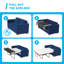 Causeuse-lit escamotable en velours double 70,8 po, canapé-lit 2 en 1 avec matelas en mousse à mémoire de forme pour petits espaces, bleu marine-1208150866
