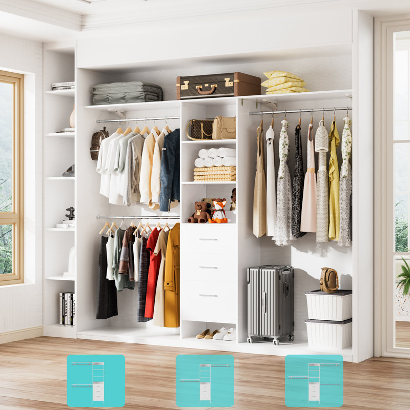 Walk-in Closet Rack-with Drawers