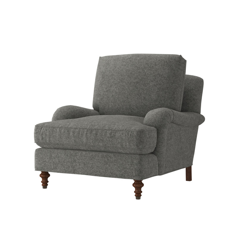 Fauteuil d'appoint Lotta, Pull en cachemire Mica, Expresso