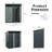 5Ft X 3Ft Outdoor Metal Storage Shed Transparent Plate Gray