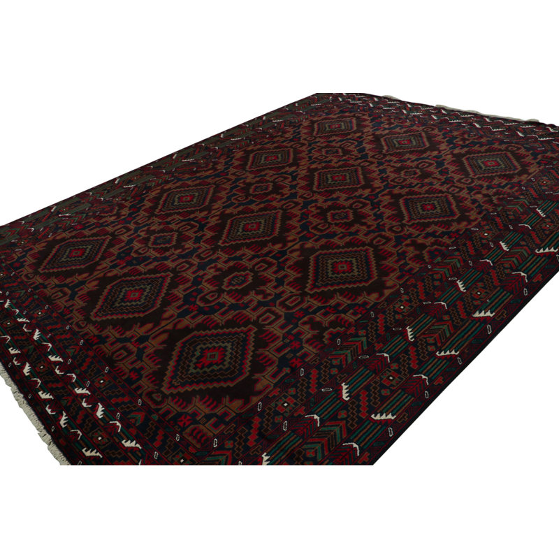 Vintage One-of-a-Kind 9'5" X 12'4" Hand Knotted Area Rug