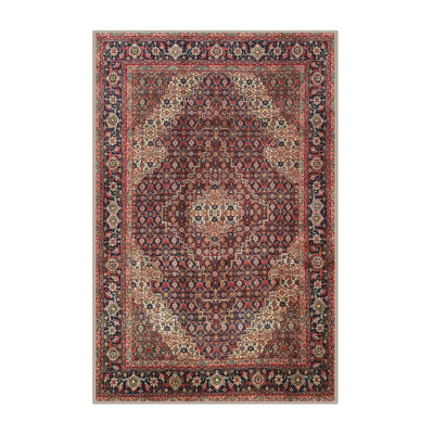 Tapis brun à motif oriental