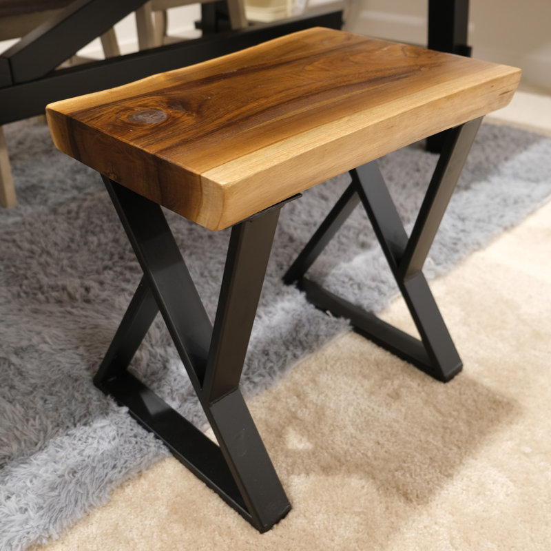 Bigler Outdoor Bench, 18" H x 19.5" W x 13.8" D