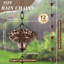 Chaîne de pluie en bronze antique 8,5 pi