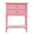 Contemporary Nightstand With Open Shelf
