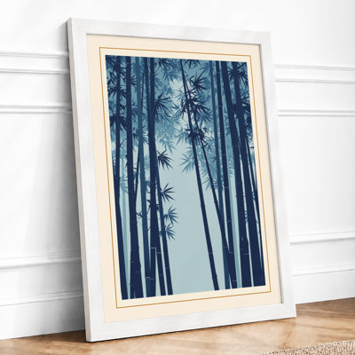 Quiet Bamboo Japandi - Framed Print