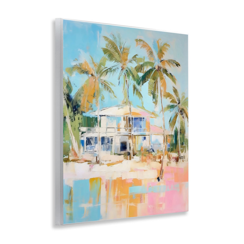 Plaque murale abstraite style tropical, design par LSR Design Studio