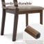 Hand-Woven Rope Dining Chair with Upholstered Seat-1398376827