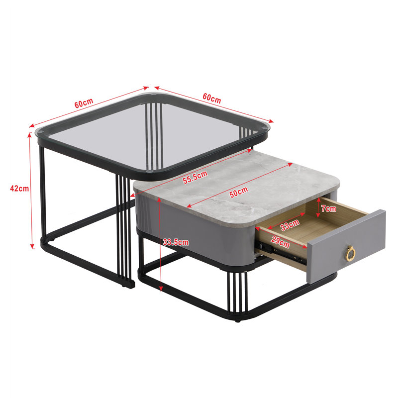 Chimnonso Coffee Table with Storage