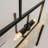 4-light Rectangular Kitchen Island Chandelier