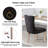 Jesly Tufted Linen Dining Chair (set of 2）-1390016855