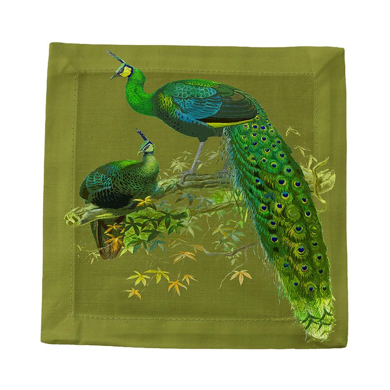 Square Napkins, Olive