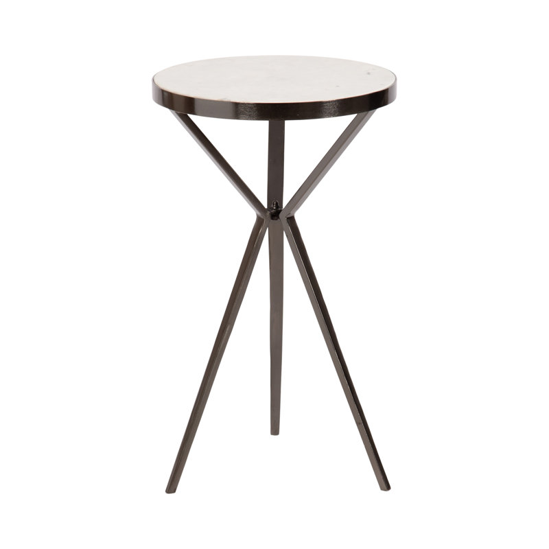 Round Marble Top Side Table