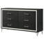 Commode 6 tiroirs Kamarcus - noir-114762564