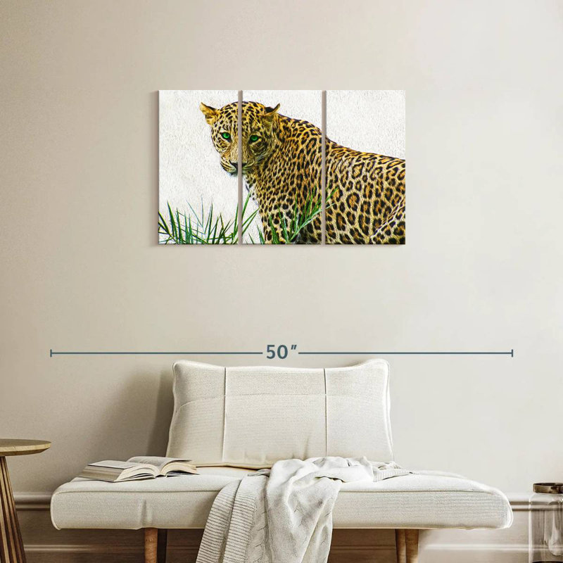 Wild Leopard, 20" H x 33" W