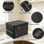 Fireproof Document Box 16.1X12.9X11in File Organizer Box With Lock Portable Office Safe Box