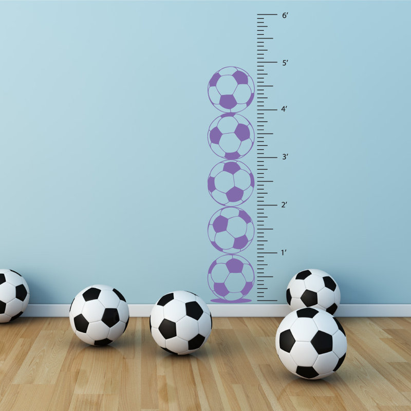 Décalcomanie murale graphique de croissance foot, Lavande