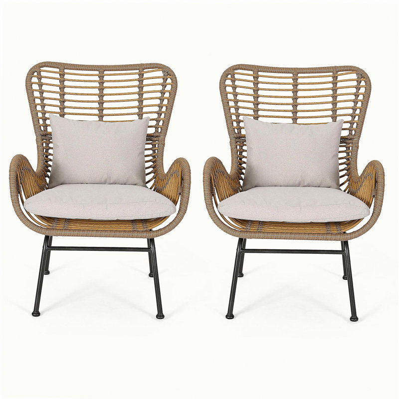 Accessoire de salon à la mode, chaise décorative de base, Beige, Brun