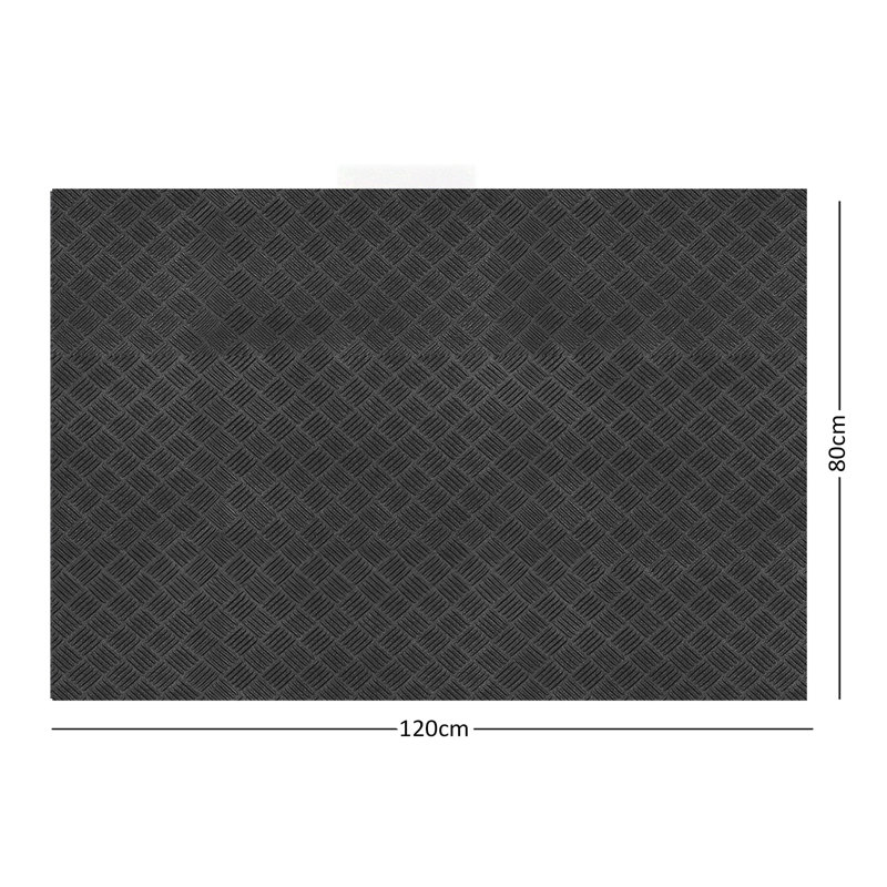 Non-Slip Geometric Doormat, 80cm W x 120cm L