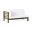BANC D'ANGLE GAUCHE ET TABLE DE CAFÉ Oana, blanc