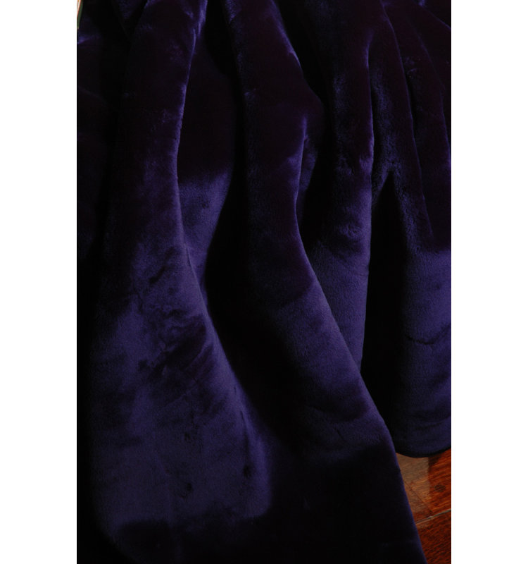  Jeté velouté, Bleu de cobalt