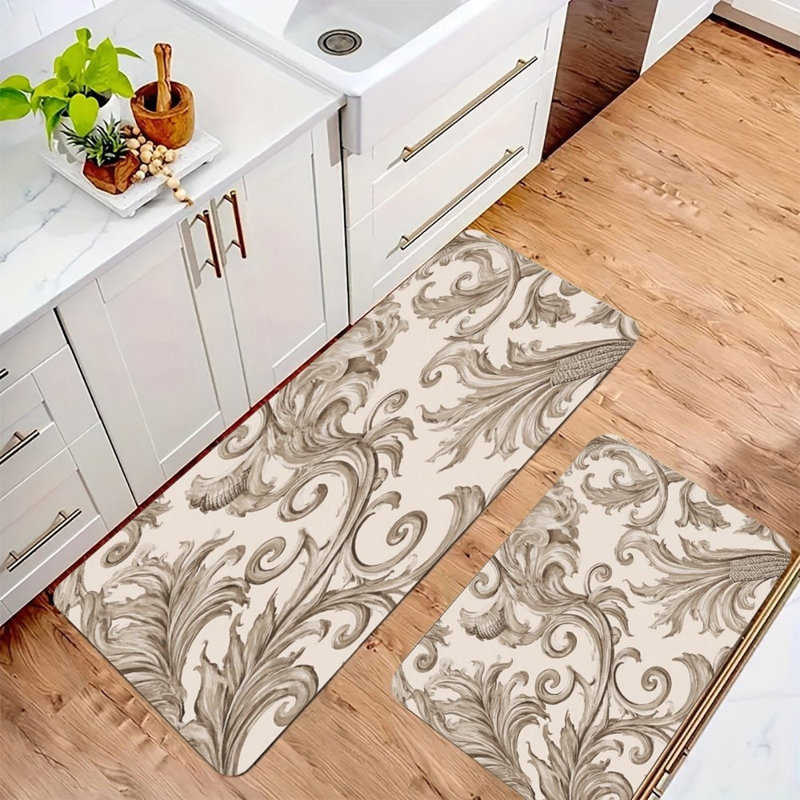 Ensemble de 2 tapis de cuisine élégants