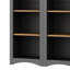 Armoire de cuisine moderne de 72 po de hauteur, bibliothèque ajustable, rangement de style pour la salle à manger, bureau, salle de bain grise, décoration intérieure-1309934861