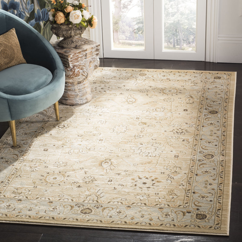 Tapis ivoire / gris Lavelle, Rectangle 9 pi x 12 pi