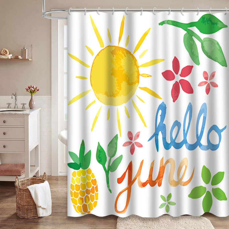 Rideau de douche Summer Summer, L 72 po x l 84 po