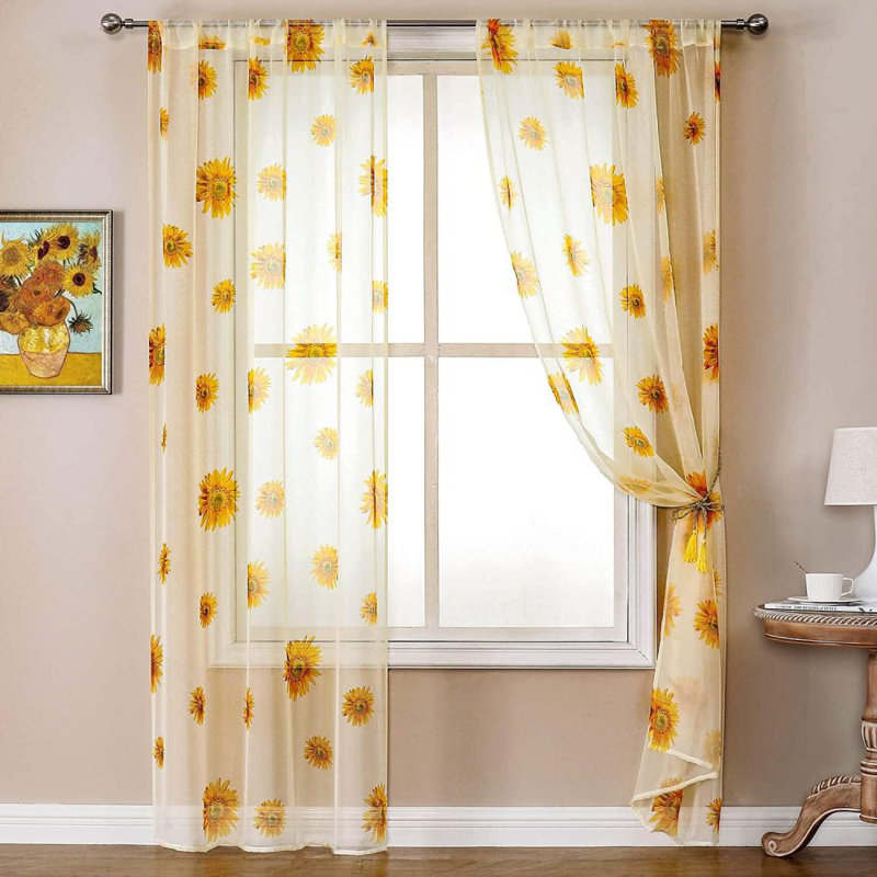 Semi Sheer Curtain Pair