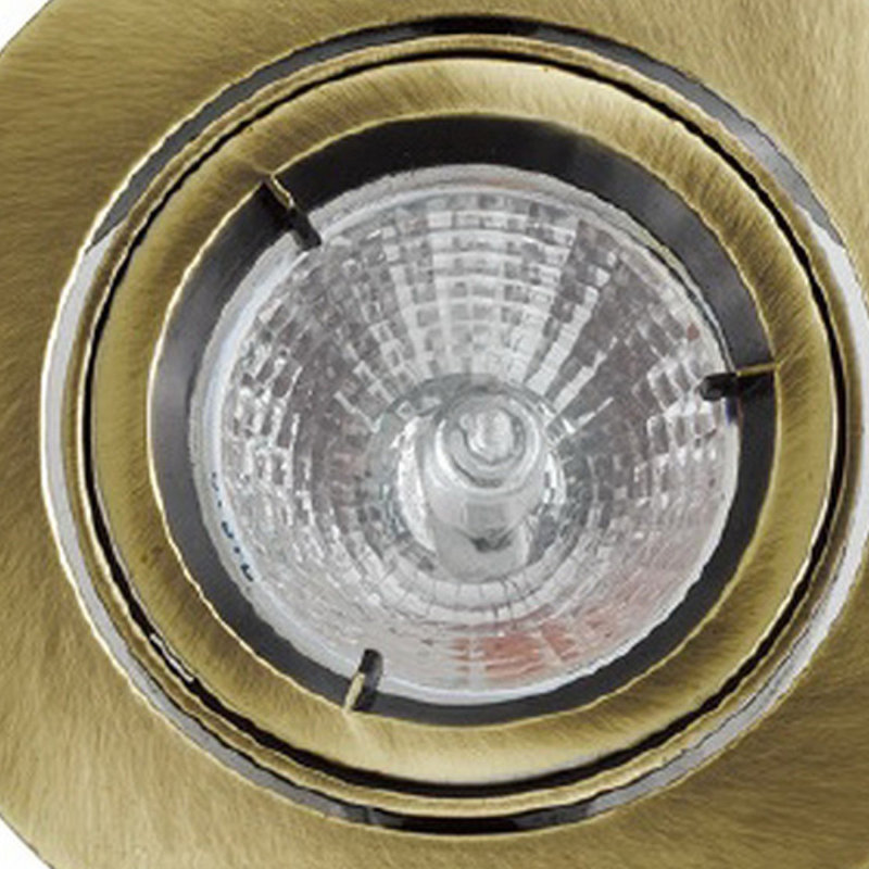 Plafonnier rond 3,75 pouces avec métal, Bronze antique