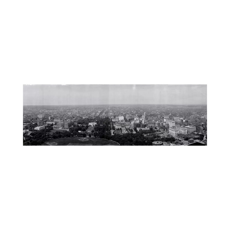 North View Washington DC - Wrapped Canvas Panoramic Print, 30.48 cm H x 91.44 cm W x 1.91 cm D