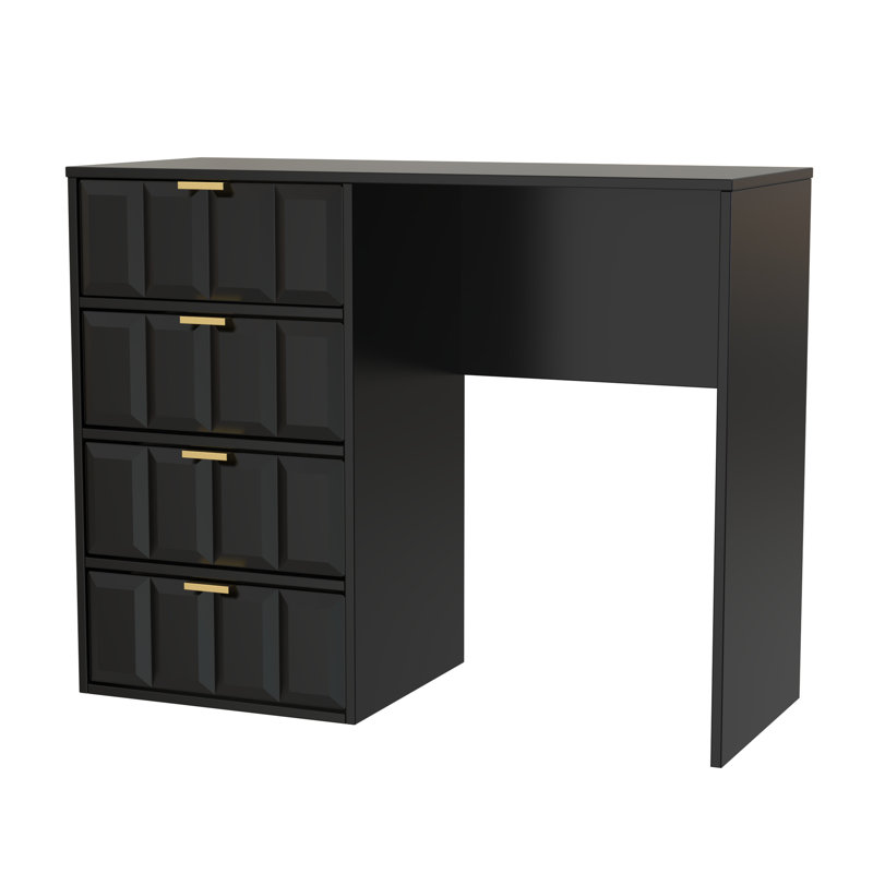Alcimon 4 Drawer Vanity, Black