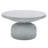 Kellam 29.9" H Round Outdoor Coffee Table, Modern Cement-Look Accent Table