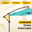 Parasol en porte-à-faux rond avec contrepoids 120 po Beeram-650216890