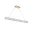 Luminaire suspendu carré / rectangulaire à DEL avec détails en cristal pour îlot de cuisine-65683043